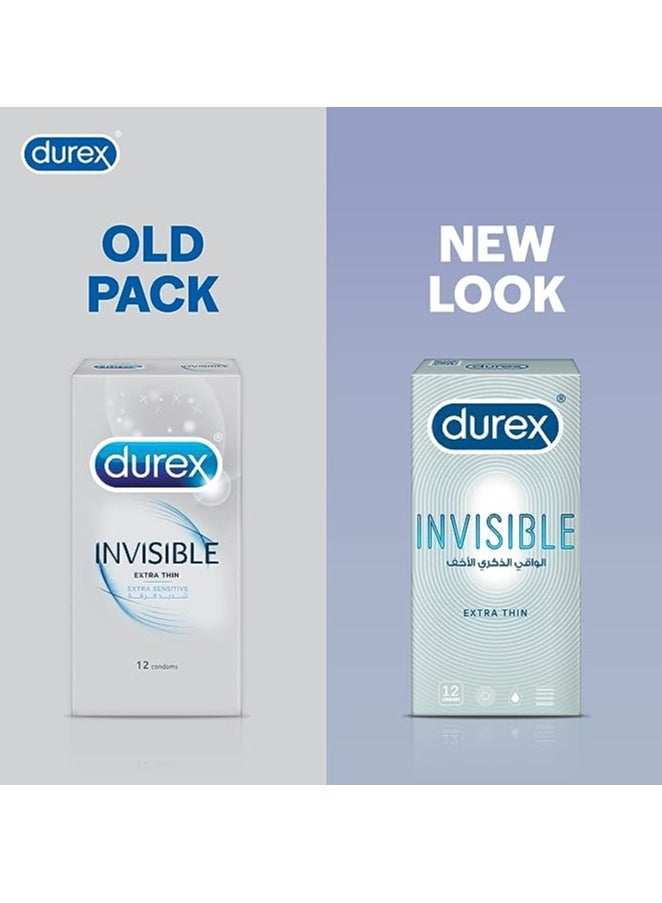 Invisible Extra Thin Condoms Pack Of 12 - Image 2