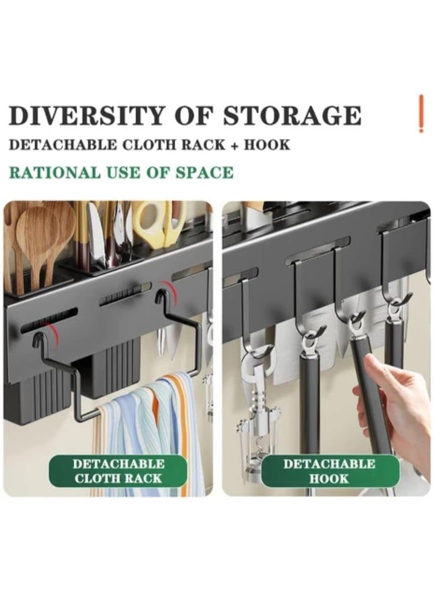 Kitchen Knife Rack, Spoon Knife Organizer, Heavy Duty Iron Material Knife Holder