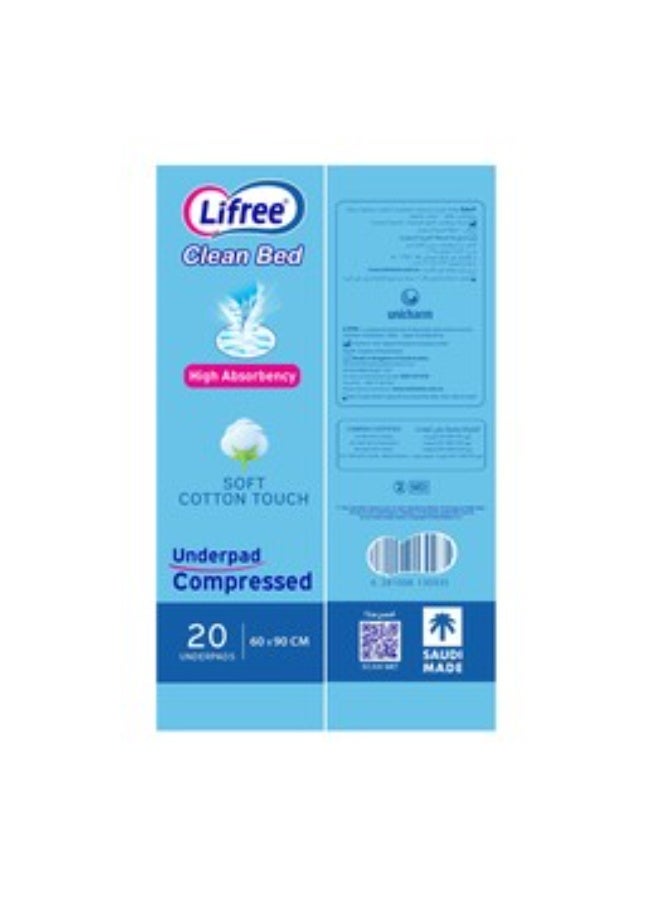 Clean Bed Underpad Compressed 60*90CM - 20'S - Image 2