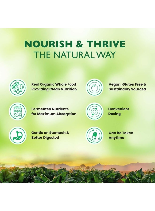 Vitamin D3+K2 with Organic Spirulina, Maqui Berries & Kale 60 Capsules - Image 3