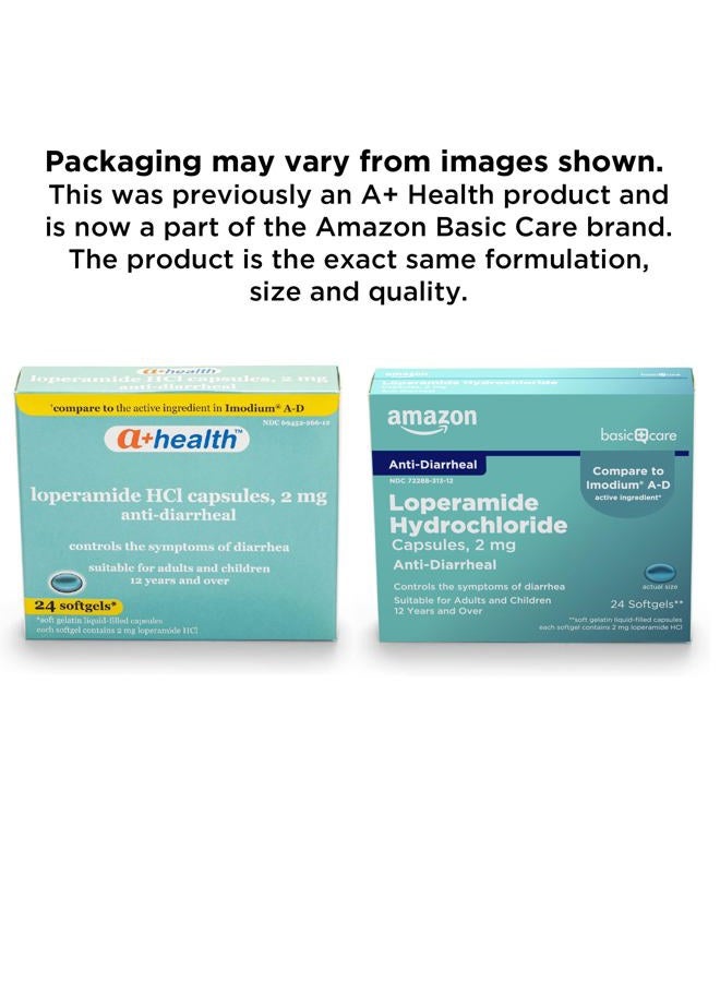 Loperamide Hcl 2 Mg Softgels, Anti-Diarrheal, Made in USA, 24 Count (Pack of 1) - Image 2