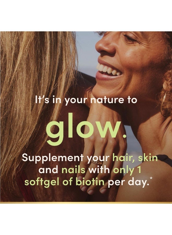 Nature's Bounty Biotin 10,000 mcg – Vitamin B Supplement for Daily Beauty Nutrition – 250 Softgels - Image 5