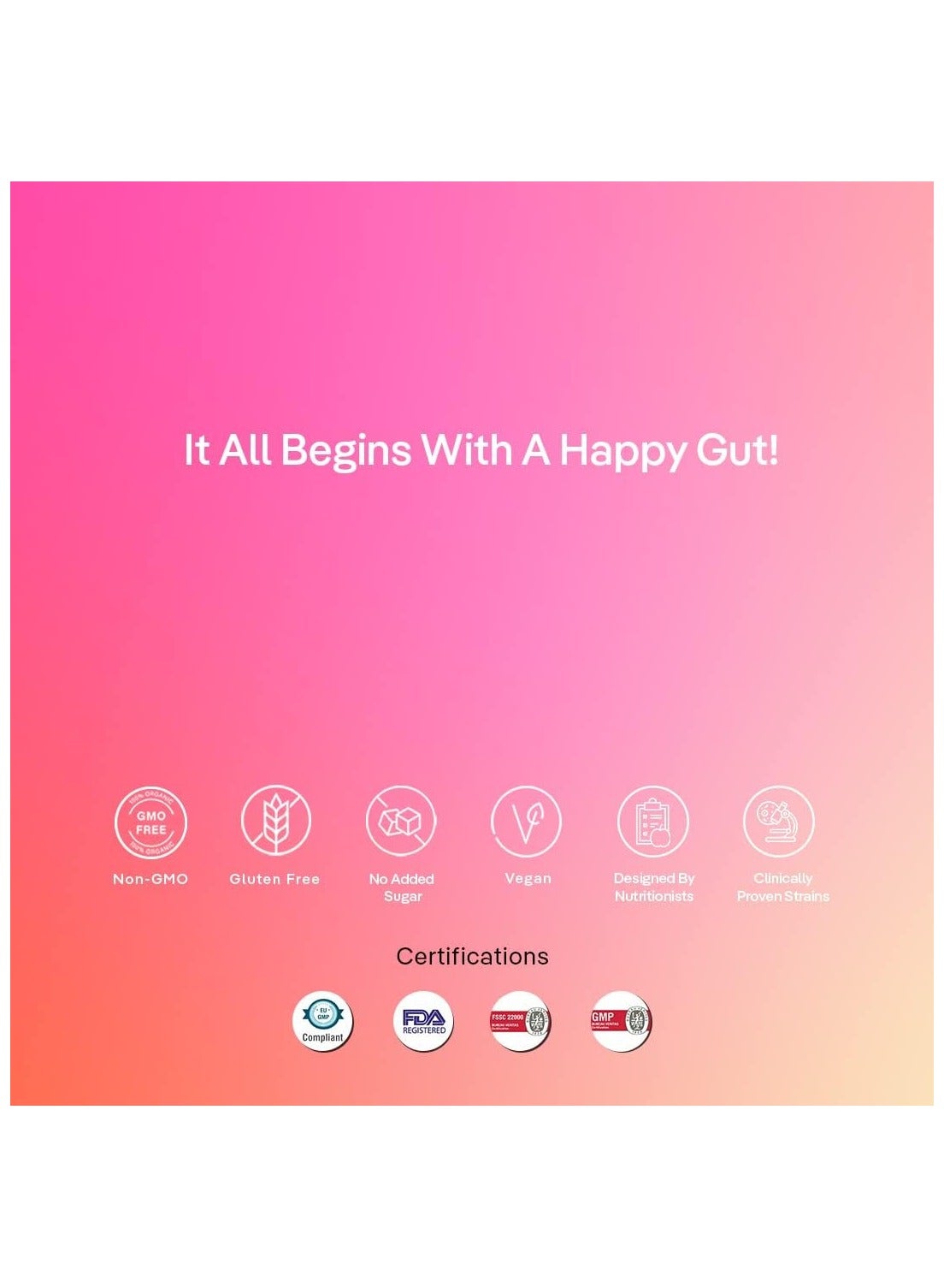 Good To Glow SuperGut Stick 5 Billion CFU of Clinically Proven Strains Pre+Probi