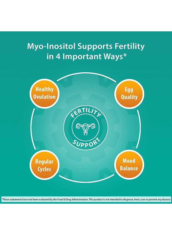 Myo-Inositol Dietary Supplement 120 Capsules