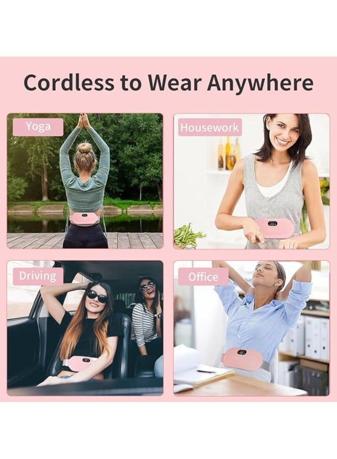 Portable Cordless Heating Pad for Period Cramps Relief, Rechargeable Electric He