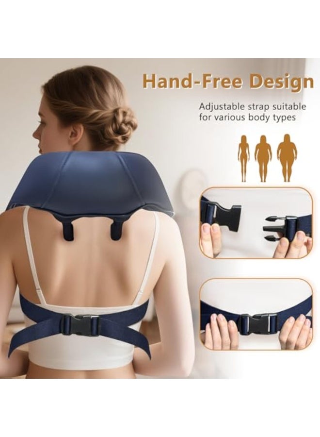 Cordless Neck Massager with Heat, 6D Deep Kneading Neck Shoulder Massager for Pain Relief, Shiatsu Massager for Shoulder, All Body, 2 Speed Intensities - Image 4