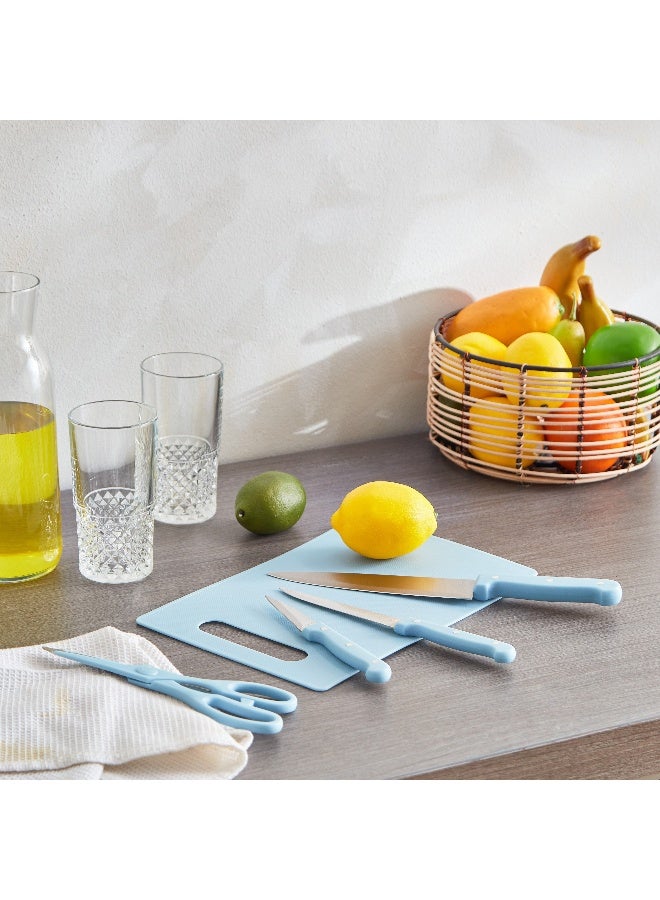 Rogers 5-Piece Knives with Scissors and Chopping Board Set 28.5 x 0.5 x 19.5 cm - Image 6