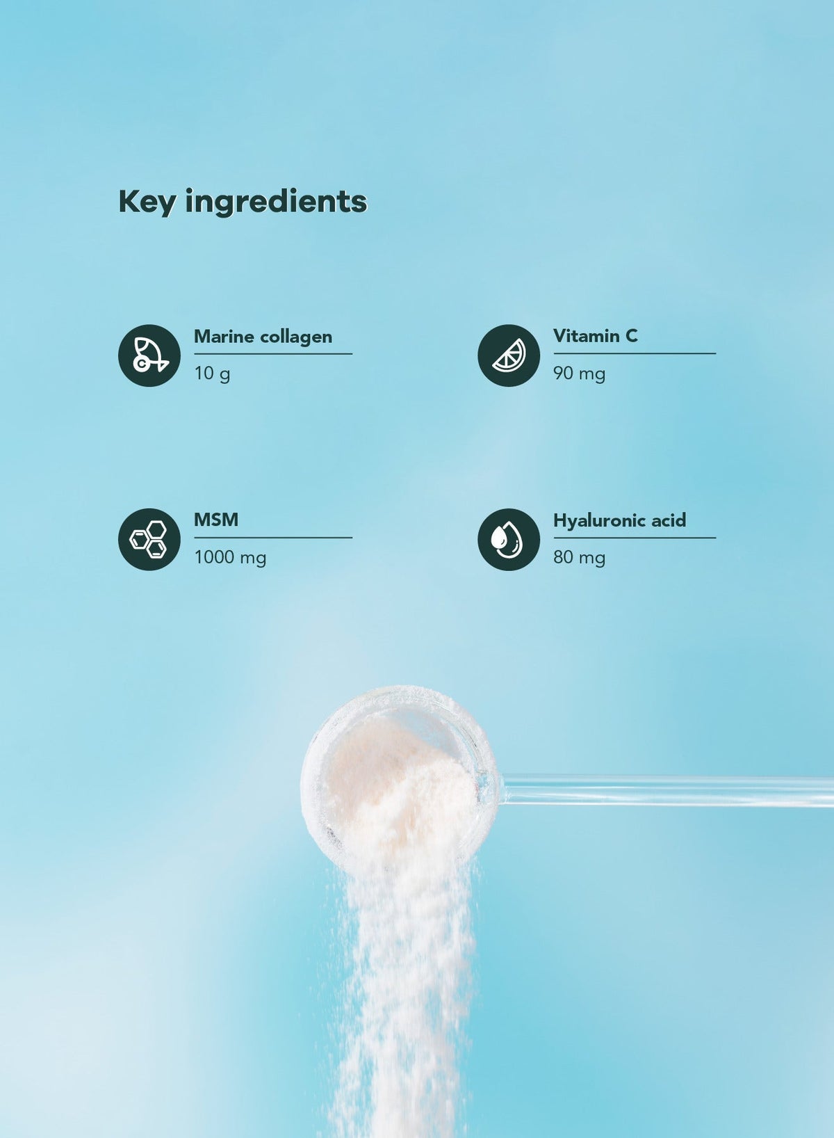 Marine Collagen+ 10g Servings MSM, Hyaluronic Acid and Vitamin C - Image 6