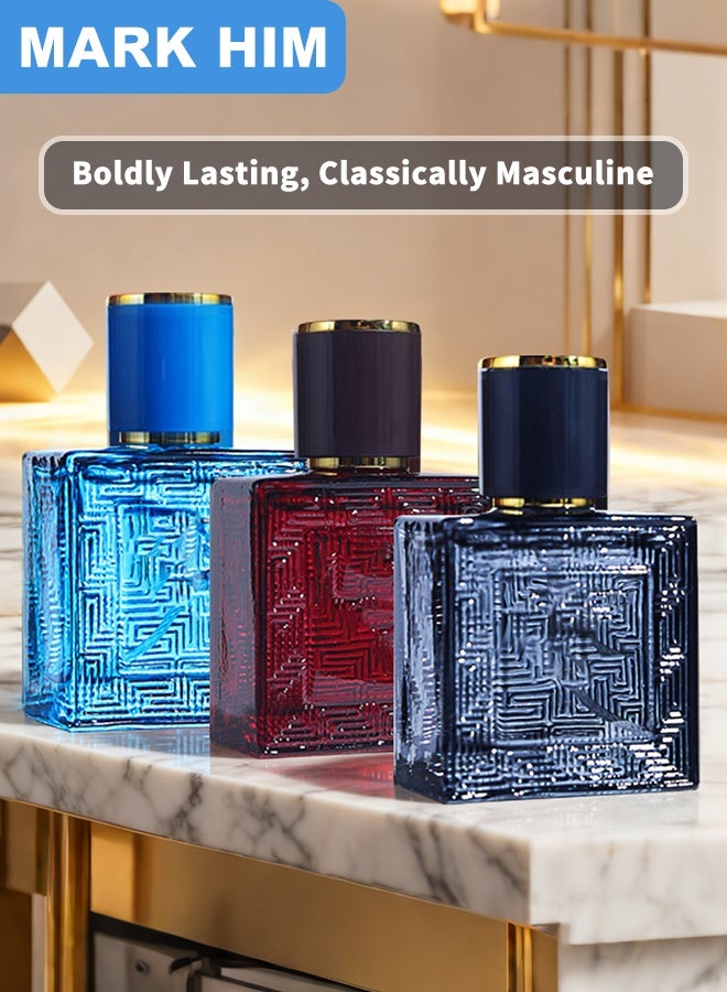 Luxury Perfume Gift Set for Men 3PCS Eau de Parfum (3x30mL) Premium Fragrance Gi