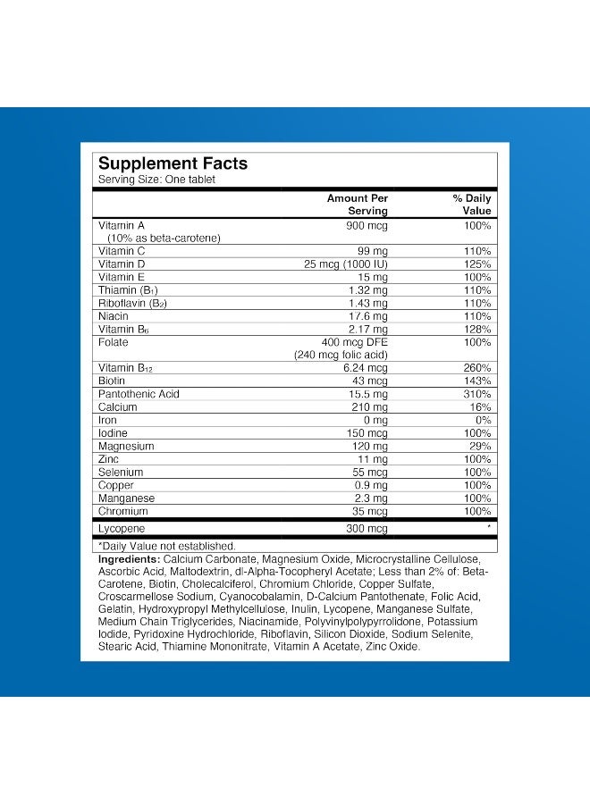 Multivitamin And Multimineral Supplement For Men's - 200 Tablets Packaging may vary - Image 4