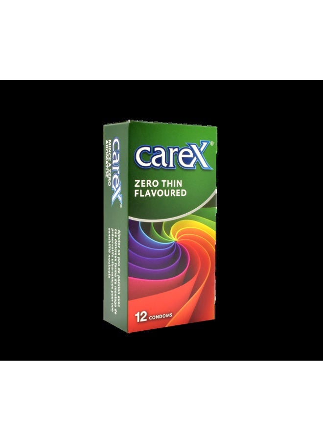 Zero Thin Flavoured Condoms | 30% Thinner With Flavour | 12 Count - Image 2