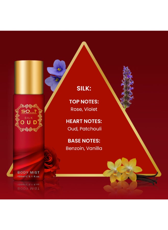 Silk Oud Body Mist Long Lasting Fragrance Spray 150ml - Image 3