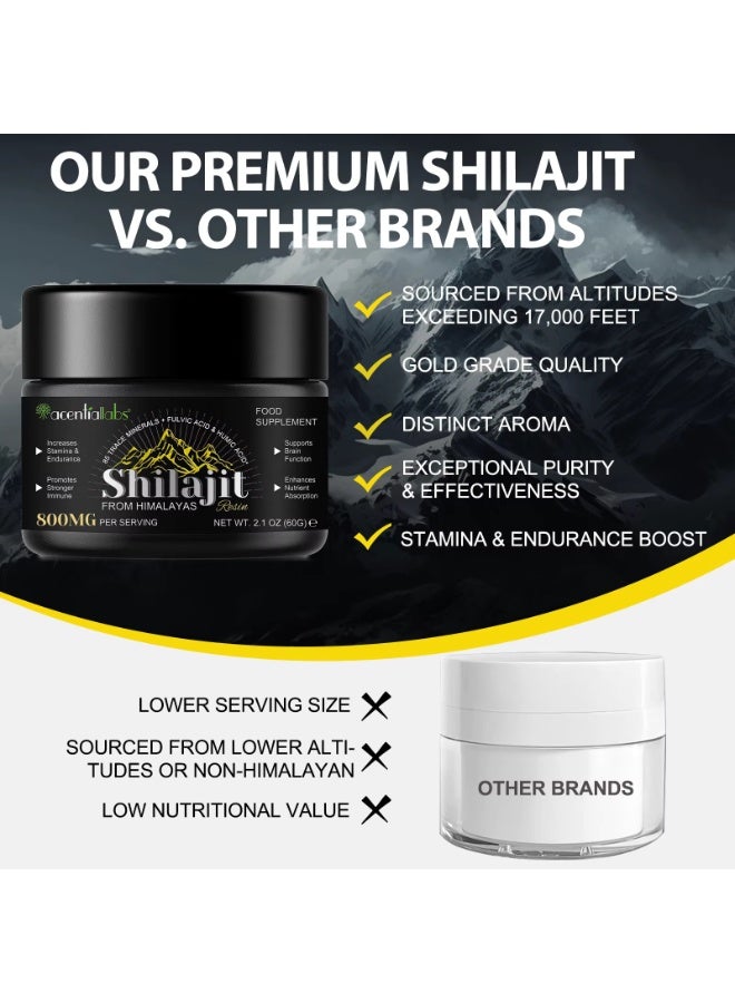 Shilajit Pure Himalayan Shilajit Resin 60G Pure Shilajit with 85+ Trace Minerals