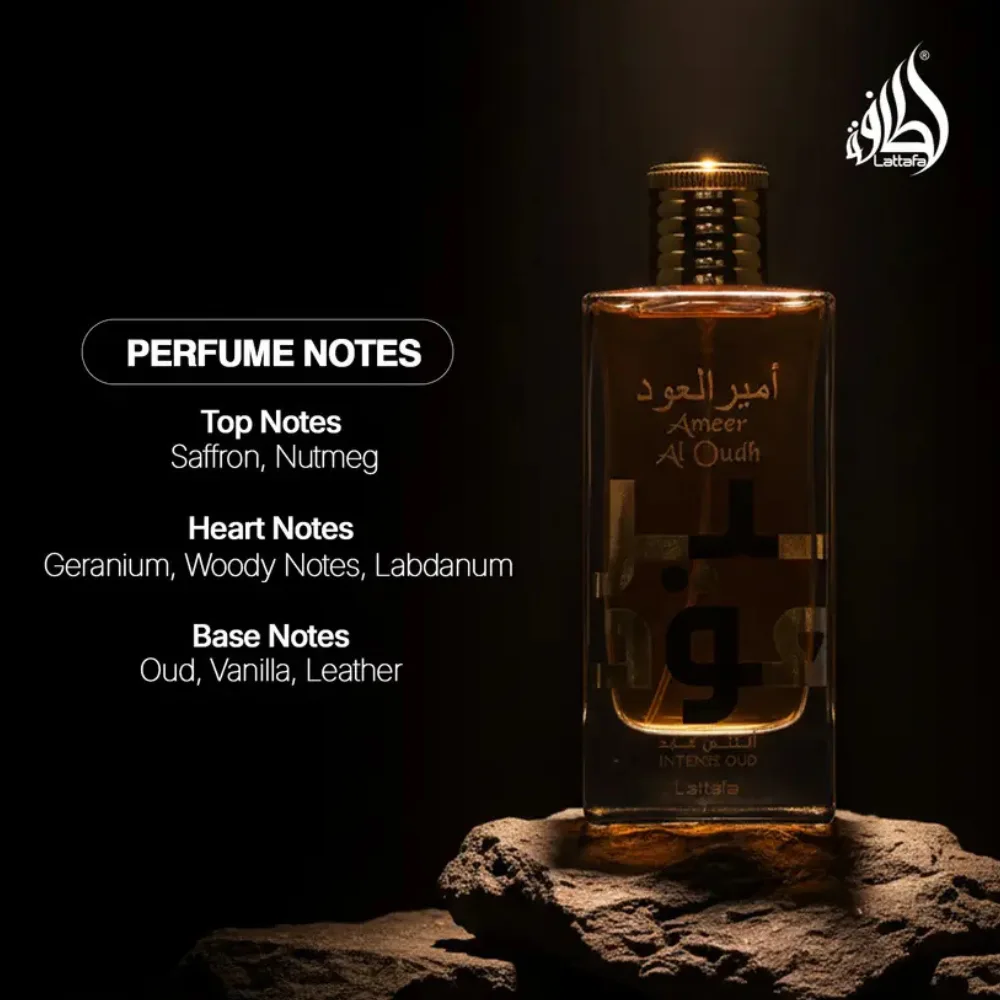 Lattafa Ameer Al Oudh Intense Oud For Unisex By Lattafa EDP 100ml for Unisex Arabian - 6291107458571 - Image 3