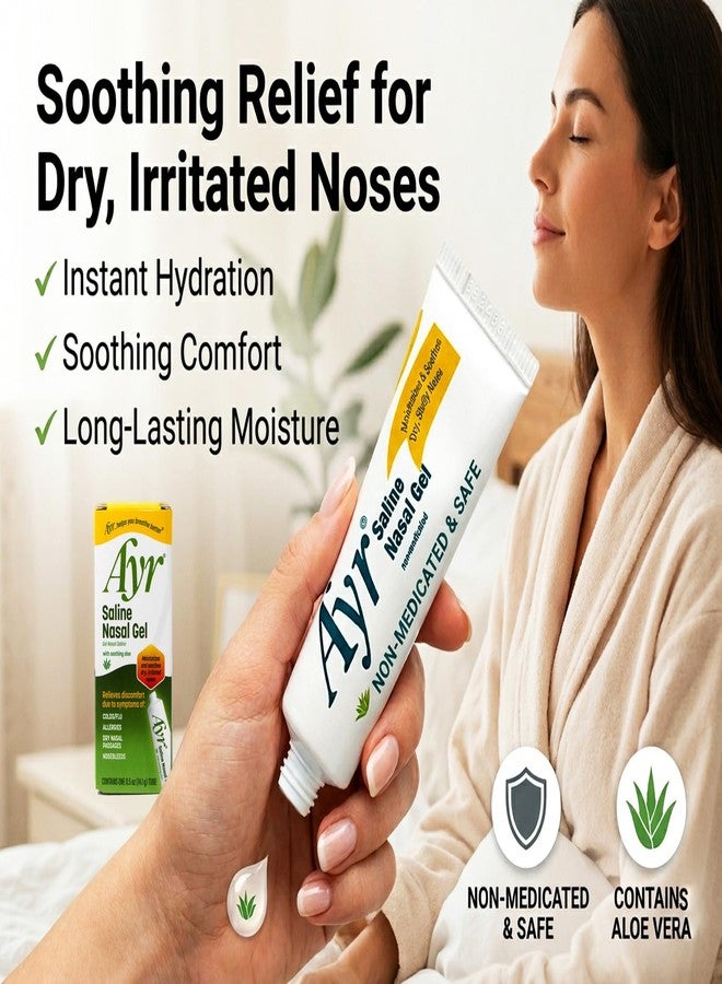 Ayr Saline Nasal Gel with Soothing Aloe Tube, 0.5 Ounce - Image 4