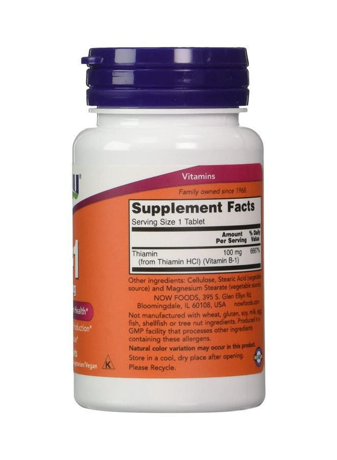 Vitamin B-1 100mg 100 Tablets - Image 2