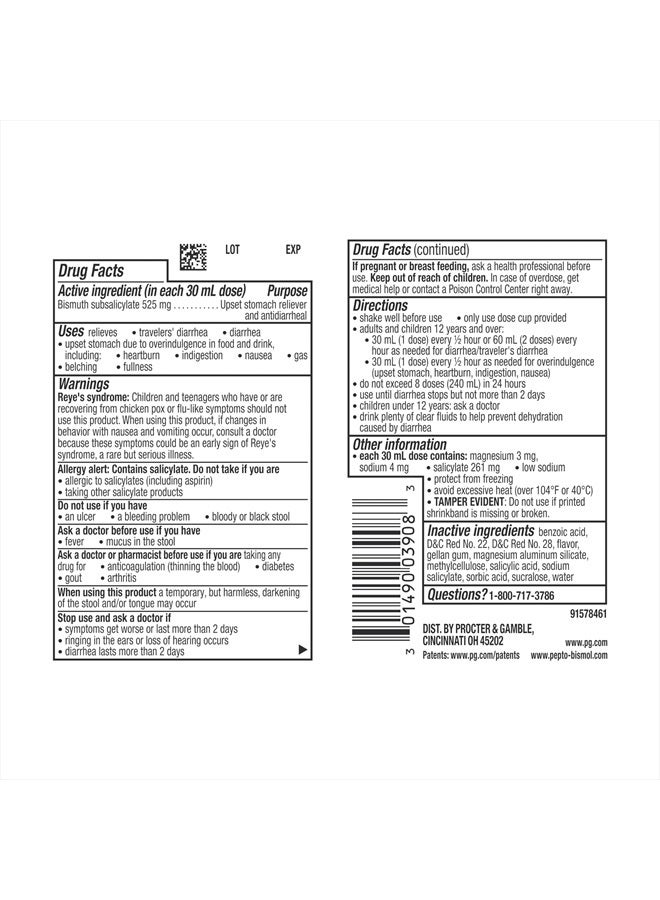 Liquid for Nausea, Heartburn, Indigestion, Upset Stomach, and Diarrhea - Fast Re