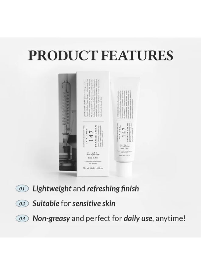 147 Barrier Cream | Daily Skin Barrier Repair Care | Deep Hydrating with Hyaluro