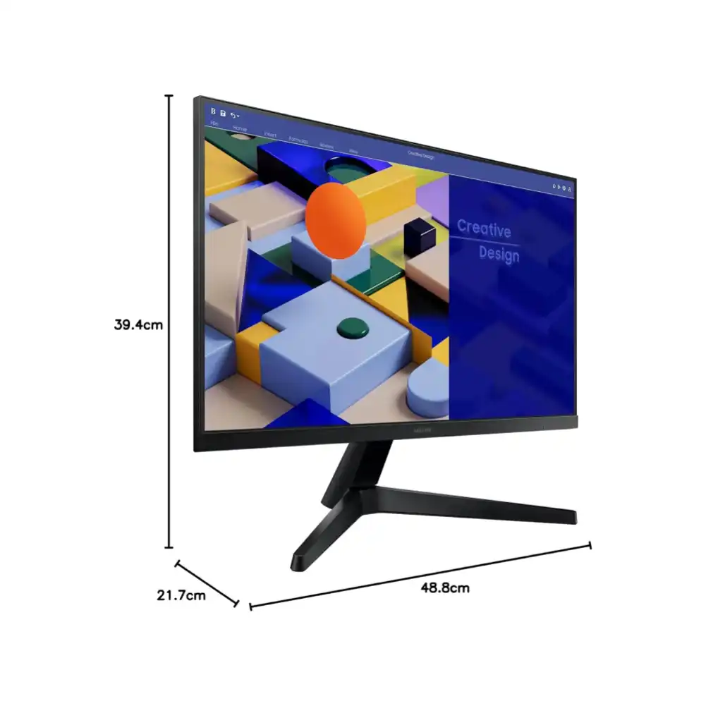 Samsung 22 Inch Essential S3 FHD IPS Monitor Borderless 75Hz AMD FreeSync Eye Sa