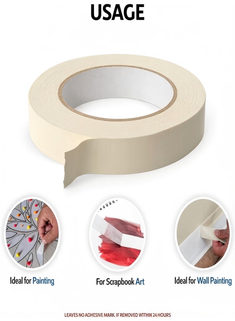 10pcs Masking Tape, Premium Art Tape,Adhesive Tapes,High-quality Tape Roll,Labeling.Has Strong Adhesion and Residue Free. With A Length Of 393.7 Inches And A Width Of 0.39 Inches.Perfect for Painting, Crafts,Drawing, Paper Crafts, and Watercolor Projects.Multiple Uses - Image 3