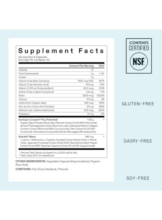 Nutrafol Women’s Balance Hair Growth Supplement, 45+ — Clinically Studied Formula for Fuller, Stronger Hair & Scalp Support — Dermatologist Recommended - Image 6