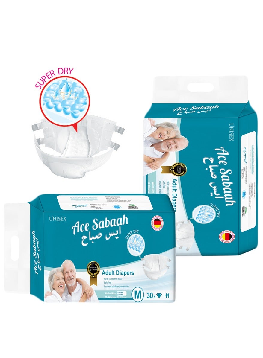 Adult Diaper, Size Medium, Waist 82-112Cm, Pack Of 30 - Image 3