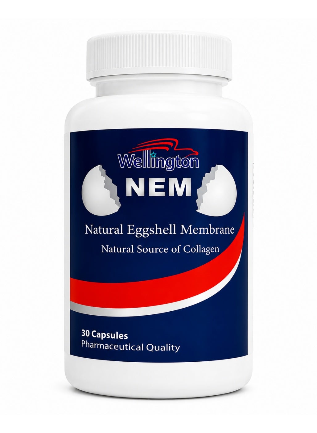 NEM Natural Eggshell Membrane Capsules 500mg 30 Count