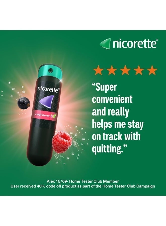 Quickmist Mouth Spray, Cool Berry - 2 x 150 Sprays