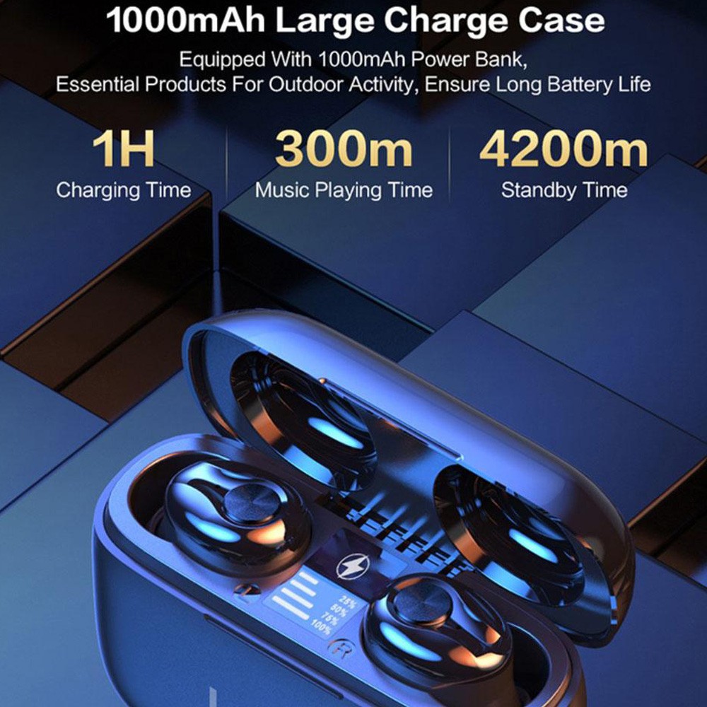 Lenovo HT18 Wireless TWS Bluetooth 5.0 Earphone, Black - Image 3