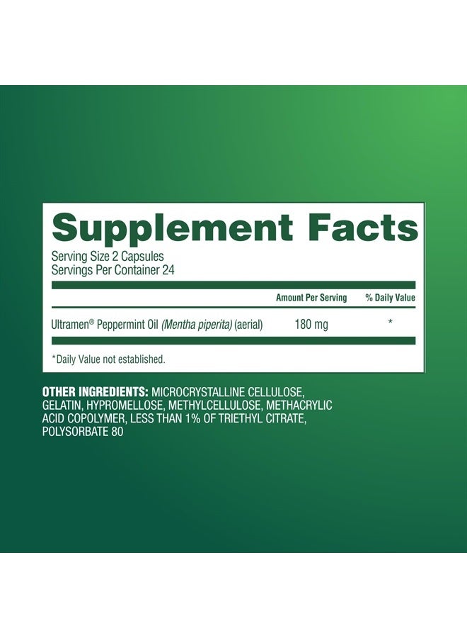 Gut Health Supplement, Peppermint Oil Capsules for Abdominal Comfort, 48 Capsules (Packaging May Vary) - Image 5