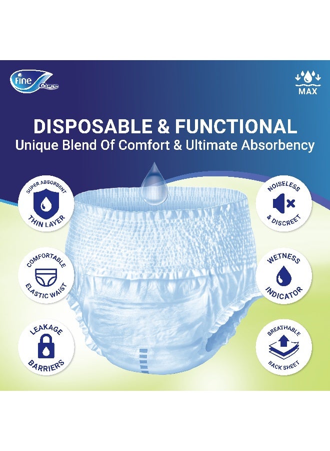 Care Adult Incontinence Diaper Pullups Medium Size 80 110Cm 14 Diapers - Image 5