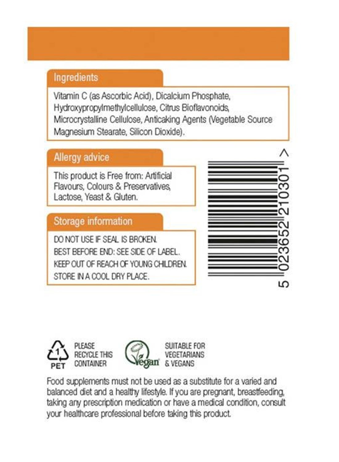 Time Release Vitamin C 1000Mg Infused With Citrus And Bioflavonoids For A Healthy Immune System 90 Tablet - Image 3