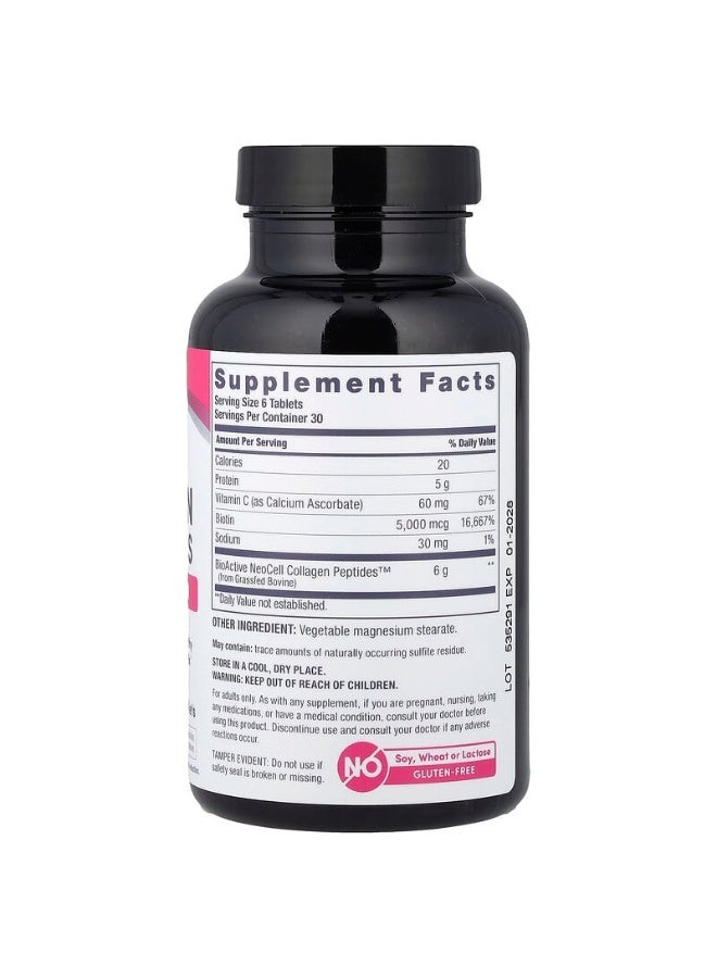 Super Collagen + Vitamin C + Biotin 180 Tablets - Image 5