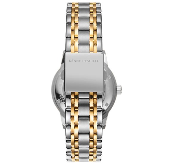 Kenneth Scott Mens Mechanical Black Dial Watch - K22311-TBTB - Image 3