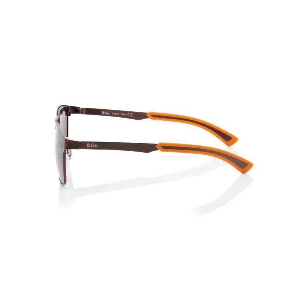 Lee Cooper Polarized Sunglasses Brown Frame Brown Mirror Lens 56mm - LC1222C02