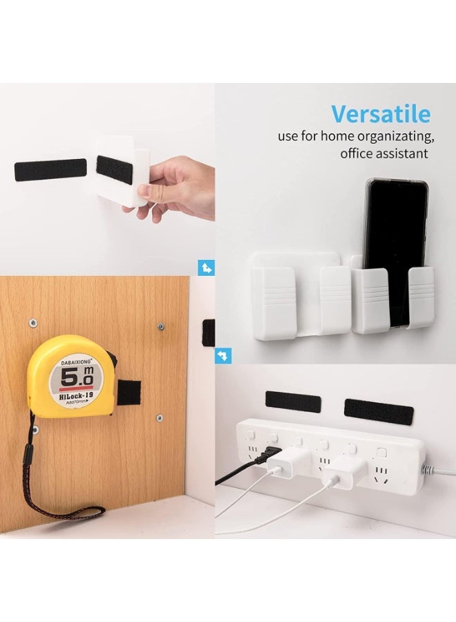 2.5×10cm Hook and Loop Strips With Adhesive - 32 Sets, Double-Sided Strong Back Adhesive Fastener for Home or Office Use - Instead of Holes and Screws (Black) - Image 5
