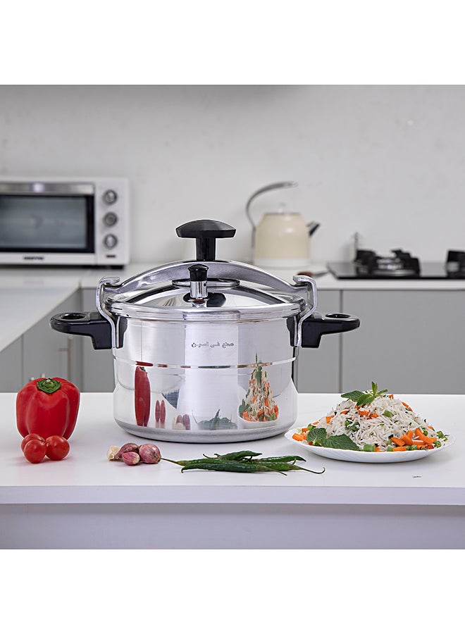 5 Litre Alluminium Pressure Cooker Silver