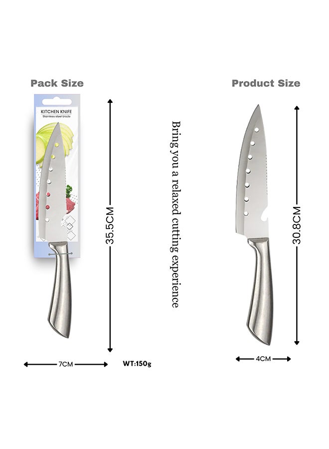 Stainless Steel Knife Heavy-Duty Meat & Vegetable Chopper with Ergonomic Handle Size 17 cm (KQ0804) - Image 2