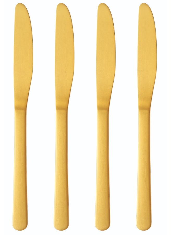 Cutlery Set, 16 Piece Gold Flatware Cutlery Set, Stainless Steel Silverware Set