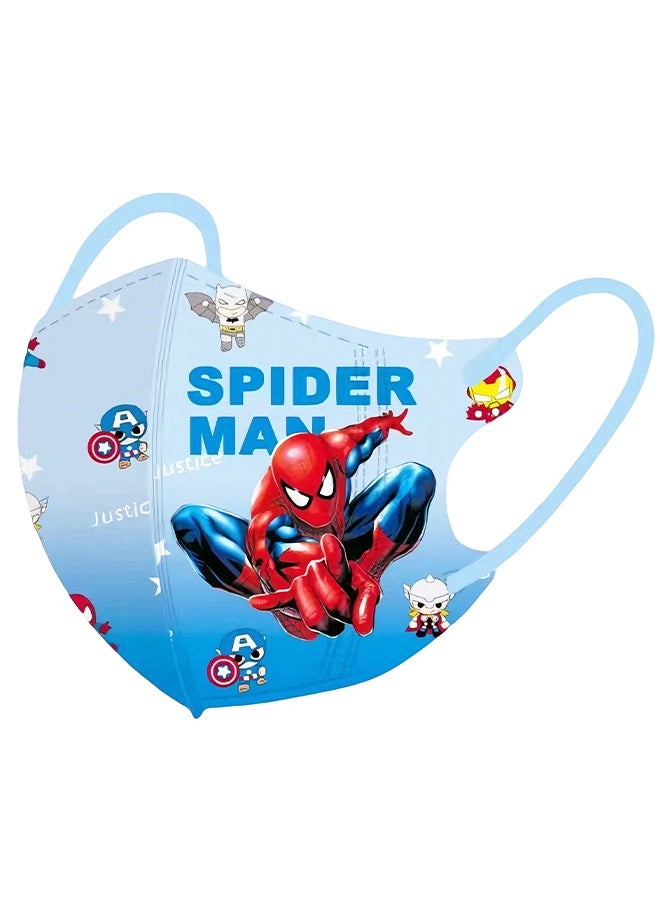 Individually Wrapped Kids Disposable Face Mask,50 pcs Masks for Children and Teenagers,3-Layer Cute Unisex Children's Masks - Image 2