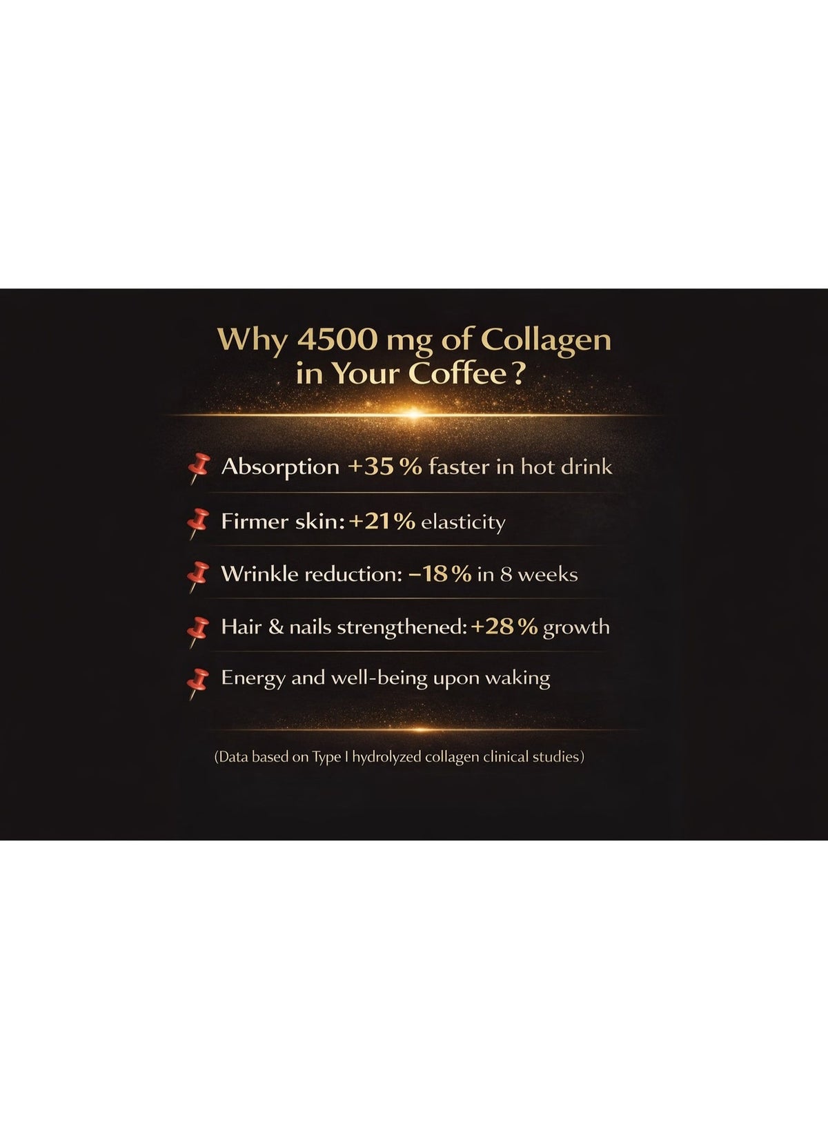 Lifwel Collagen Coffee 4500 mg – Hydrolyzed Collagen Coffee Sachets (15 Sachets)