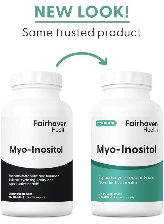 Myo-Inositol Dietary Supplement 120 Capsules - Image 2