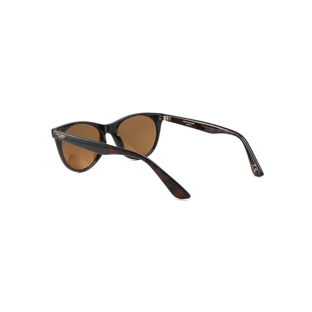 Lee Cooper Polarized Sunglasses Demi Frame Brown Mirror Lens 52mm - LC1002C01
