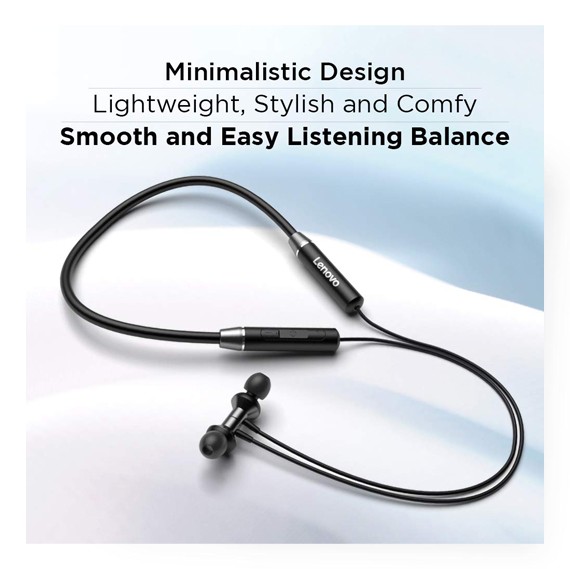 Lenovo HE05 Wireless Bluetooth 5.0 in-Ear Neckband Earphones - Image 2