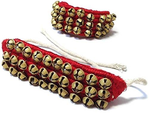 UAPAN MetalCraft Ghungroo Red Pad 3 Line,Red Pad Ghungroo 3 Line - Image 2