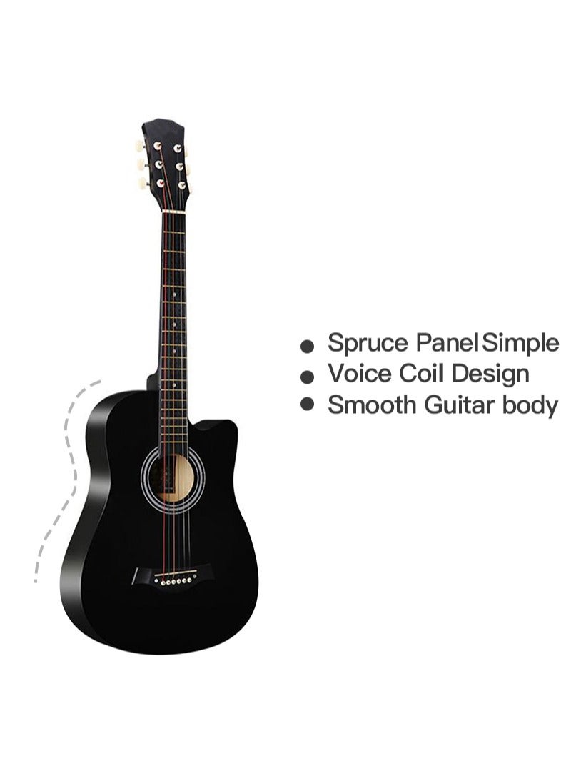 38 Inch Classical Guitar Kit With 6 Strings Gig Bag Tuner Picks Strap For Beginners Adults Kids Birthday Gift - Image 3