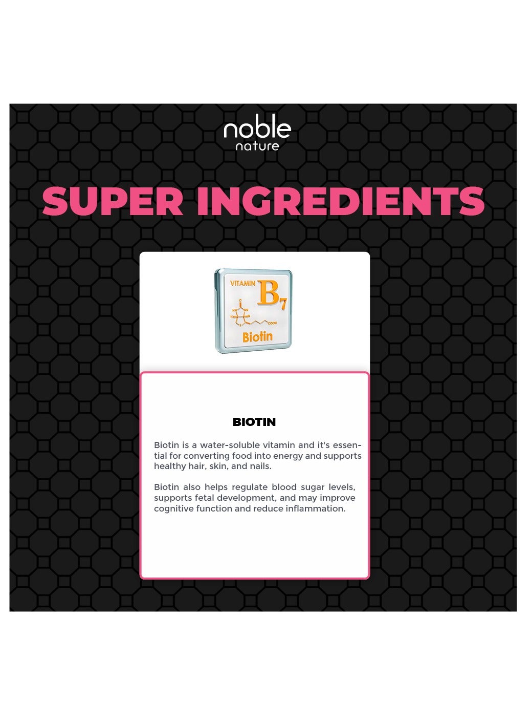 Biotin 2500MCG, Healthy Skin, Hair and Nails, High Potency - 120 Veg Tablets - Image 4