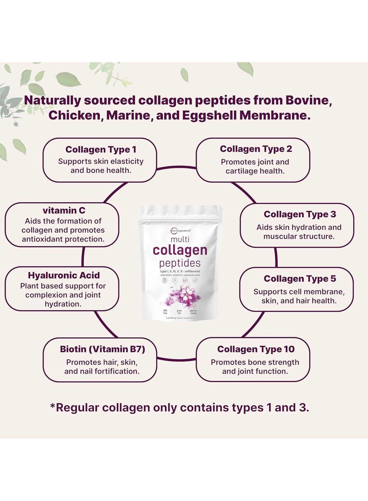 Collagen Peptides, Unflavored, 2 Lb - Image 4