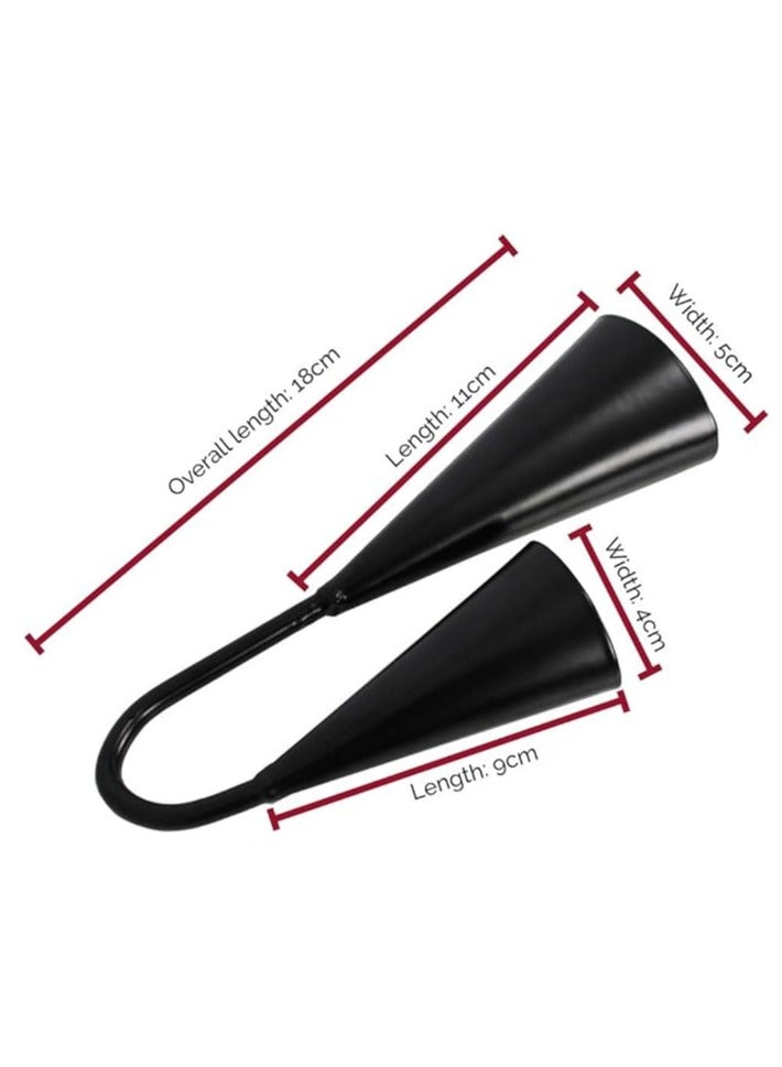 Two Tone Double Metal Samba Agogo Bells with Wooden Beater - Image 6