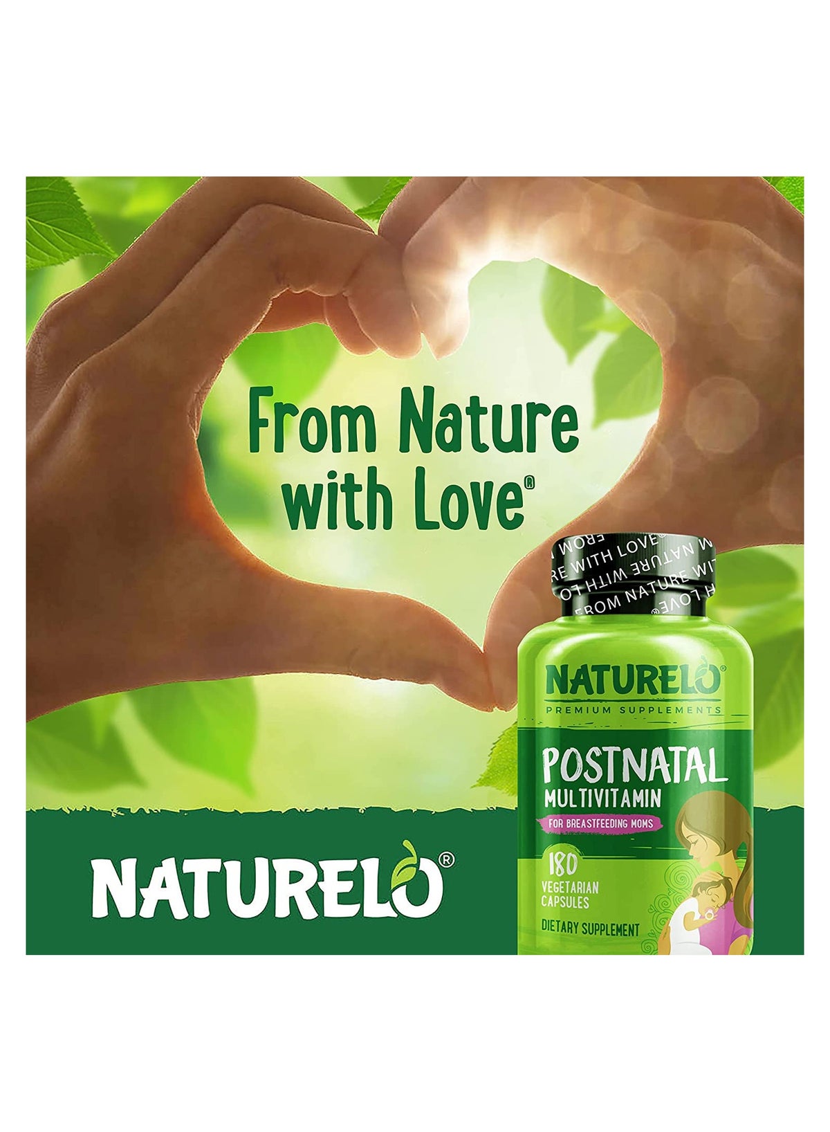 PostNatal Multivitamin For Breastfeeding Moms 180 Vegetarian Capsules Dietary Su